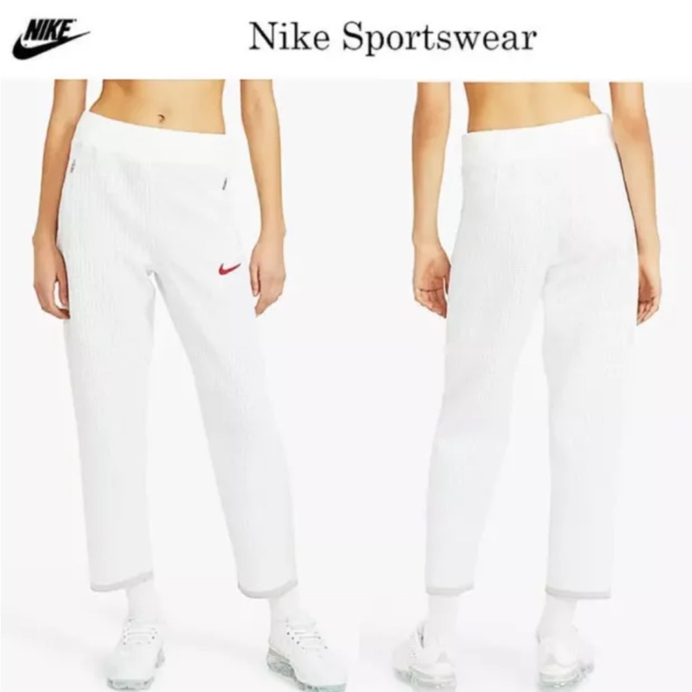 Nike Women’s SportWear Pants Joggers Sweatpants Warm-Ups Casual Sz M White